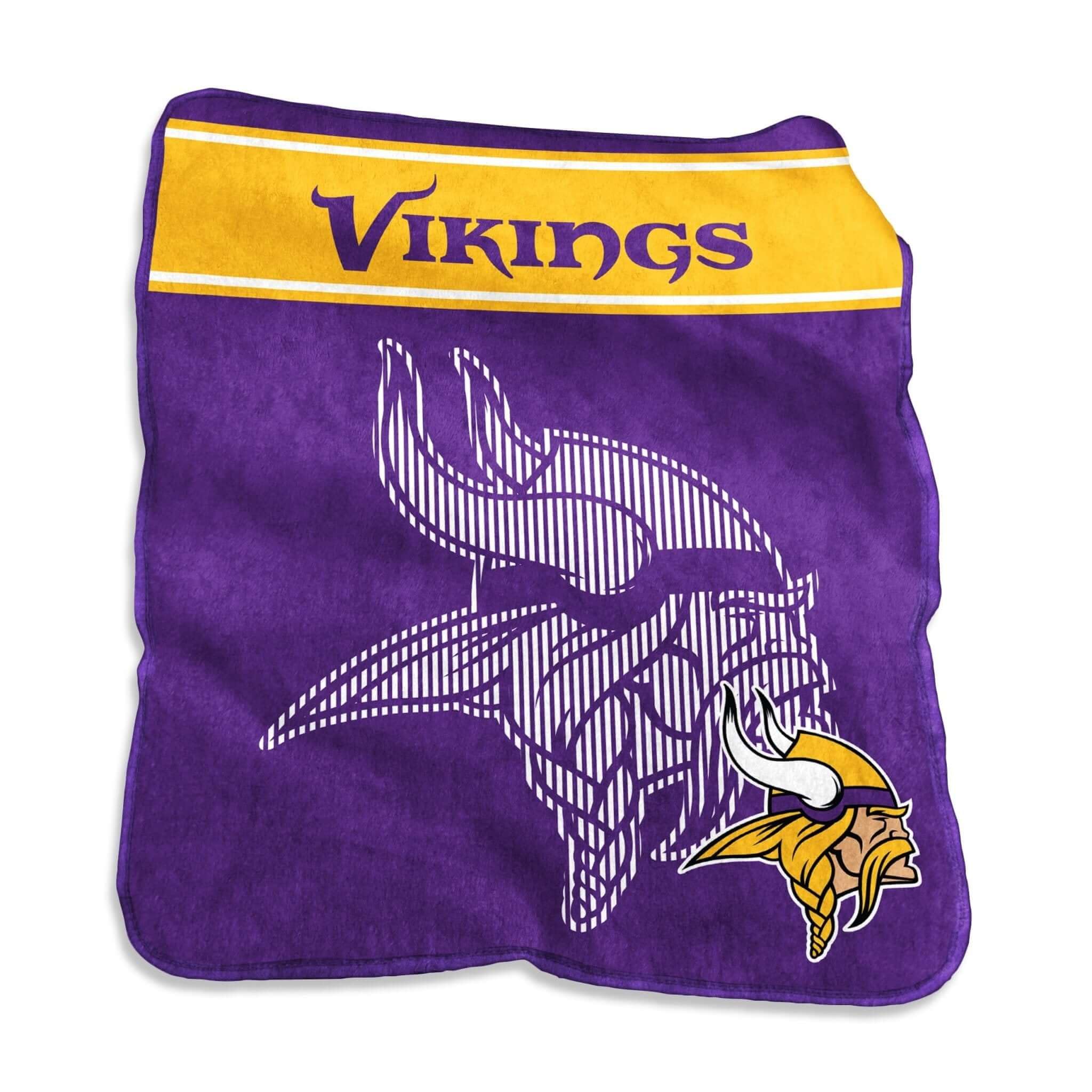 Minnesota Vikings Blanket 60X80 Raschel Throw
