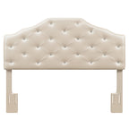 Dawson Queen Headboard Silver PU