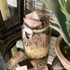 Kindnotes Glass Keepsake Gift Jar With Sympathy Messages - Time Travel Ivory