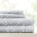 Linen Market 4 Piece King Bedding Sheet Set (Light Gray Vine) - Sleep Better Than Ever With These Ultra-Soft & Cooling Bed Sheet