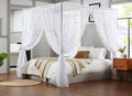 Treatmentex Floral White Lace Curtains 63 inch Length, French Rose Embroidered Sheer Curtains for Living Room Bedroom, Light Fil
