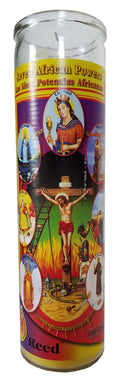 Staci19 Seven African Powers (Las Siete Potencias Africanas) Yellow Pillar Devotional Candle