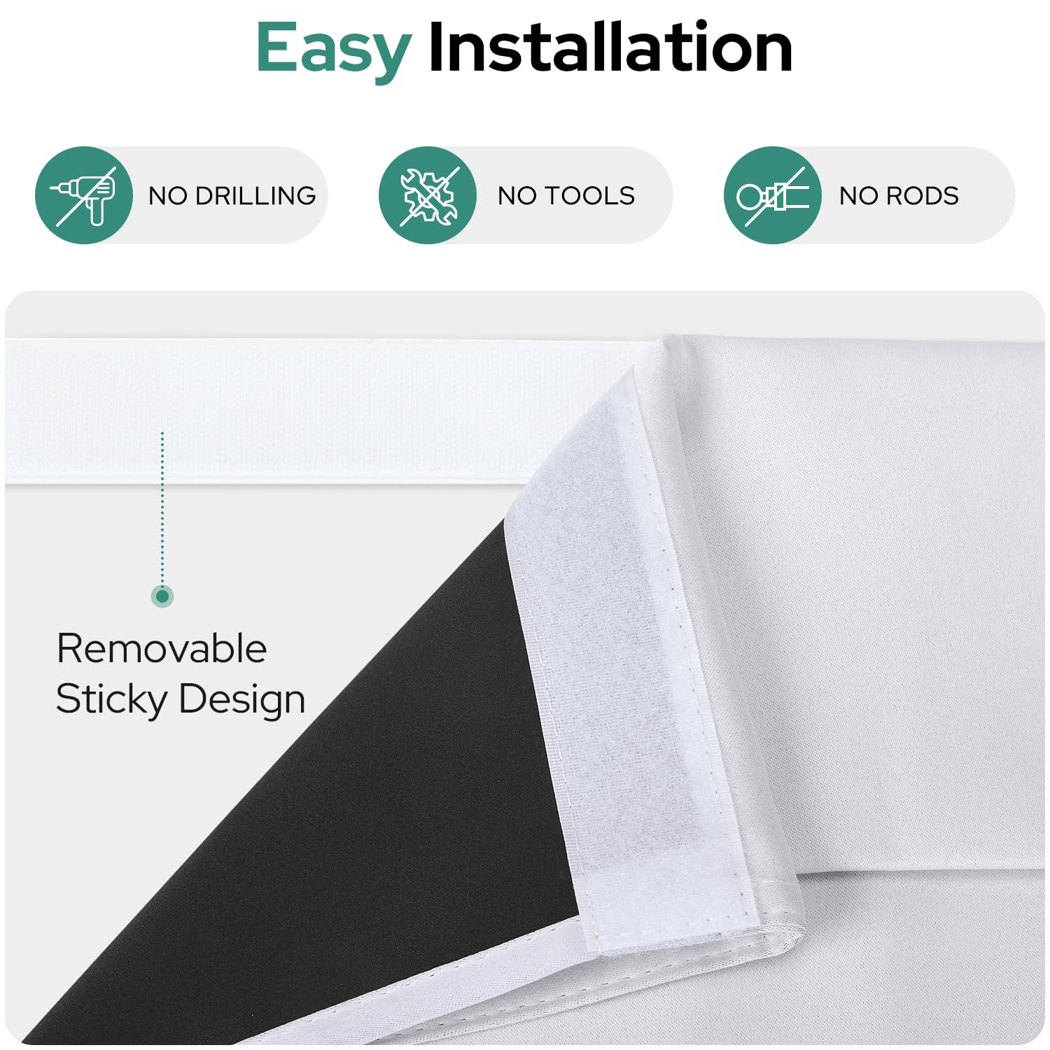 Homeideas 100% Blackout French Door Curtains, Privacy Door Curtains For Door Window, 26 X 80 Inch Room Darkening Curtains, Thermal Insulated Door Window Shades For Bedroom, (1 Panel, Greyish White)