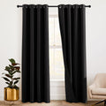 RYB HOME Soundproof Blackout Thermal Insulating 3 in 1 Set Curtains 3 Layers Heavy Grommet Drapes for Bedroom Living Room Divide