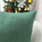 Booque Valley Throw Pillow Covers, Pack Of 2 Christmas Green Cushion Covers Super Soft Modern Holiday Decorative Pillow Cases Fo