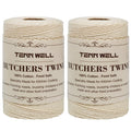 Tenn Well Kitchen Cooking Twine, 2 Roll X 656 Feet Food Safe Cotton Bakers String For Trussing Tying Poultry Roast Meat Making S