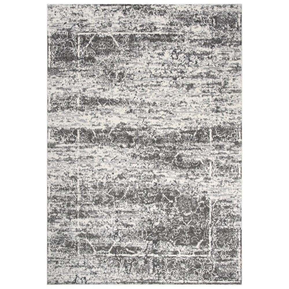 Rizzy Home Alora Decor Venice 3'11" X 5'6" Ivory/Silver/Taupe Power-Loomed Area Rug