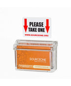 Sourceone.Org Source One Premium Outdoor Business Card Holder Peel And Stick Clear Unbreakable Take One Sticker Included