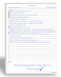 To Do List Planner Notepad, 60 Page Planning Pad. Undated Todo Checklist W/Priority & Note Sections. Organize & Track Projects,