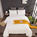 Clothknow White Fluffy Comforter Set Queen White Velvet Bedding Comforter Sets Full Flannel Comforter Women Men Comforter Soft Faux Fur Bed Bedding 3Pcs White Queen Bed Comforter Sets