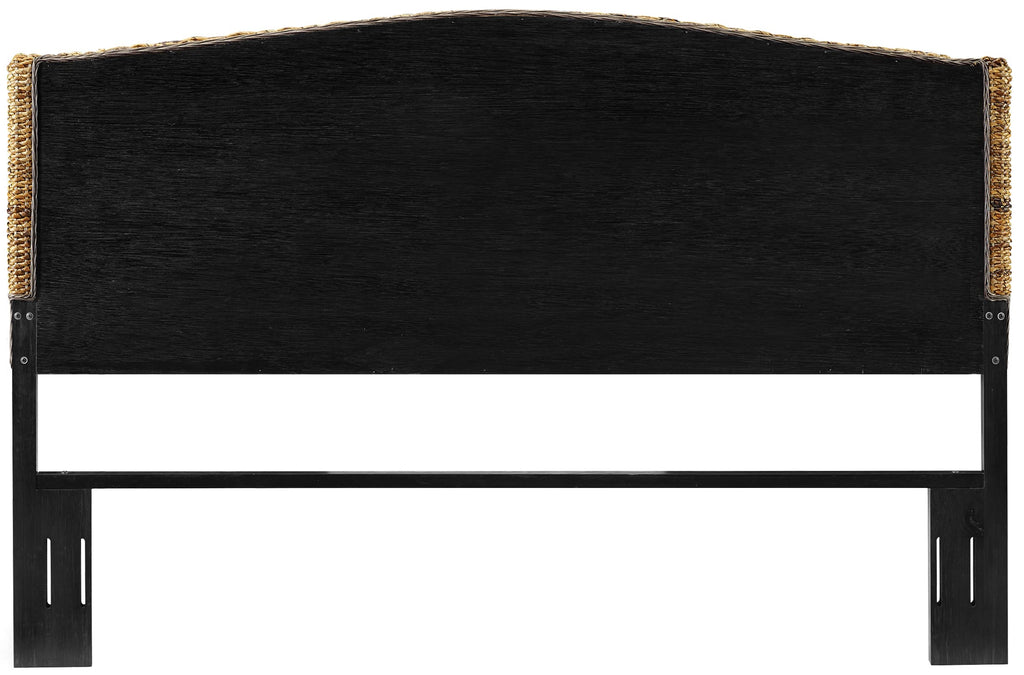 Crosley Furniture Serena Handwoven Natural Fiber Rattan Bed Headboard, Banana Leaf, King