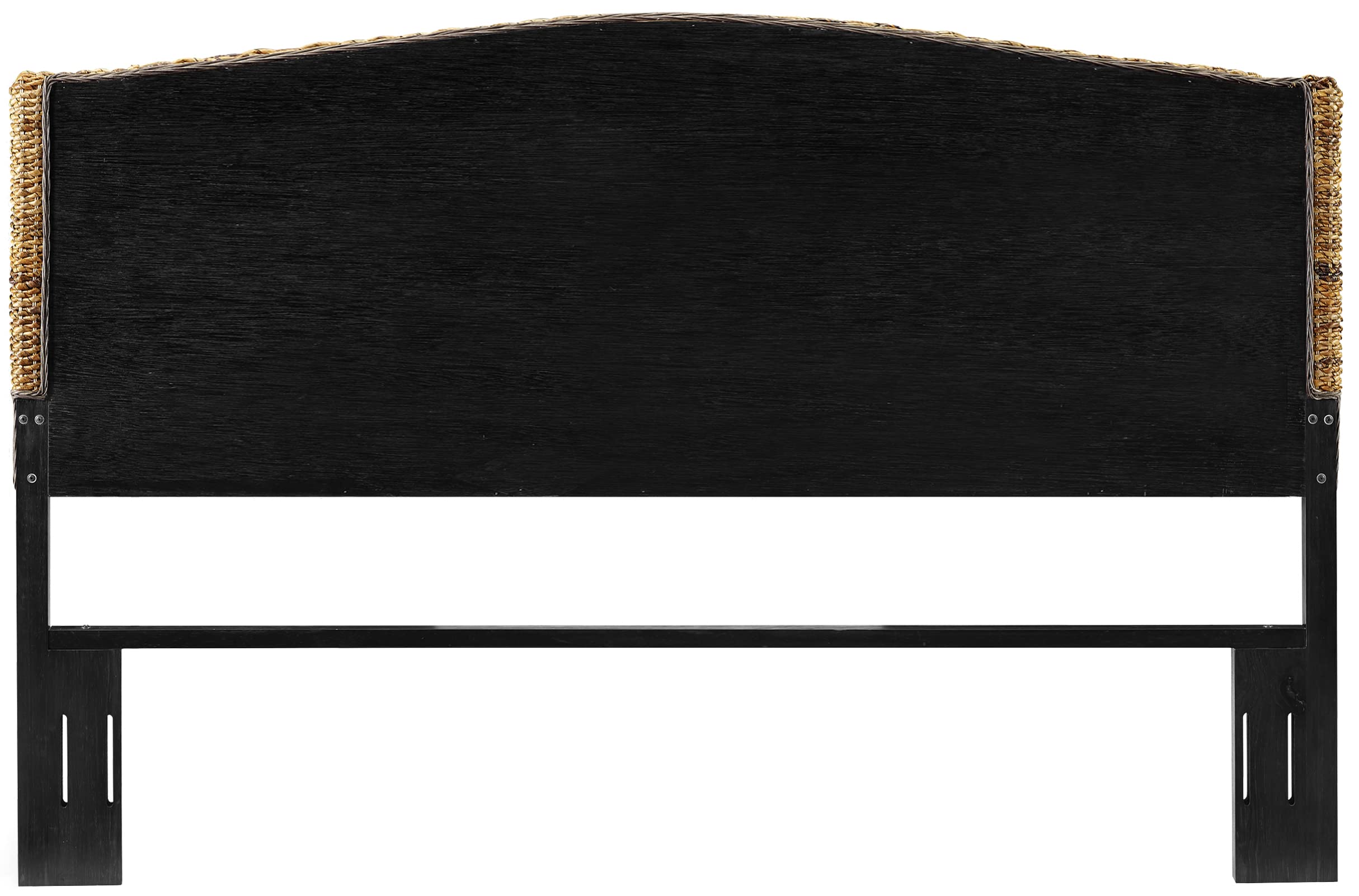 Crosley Furniture Serena Handwoven Natural Fiber Rattan Bed Headboard, Banana Leaf, King