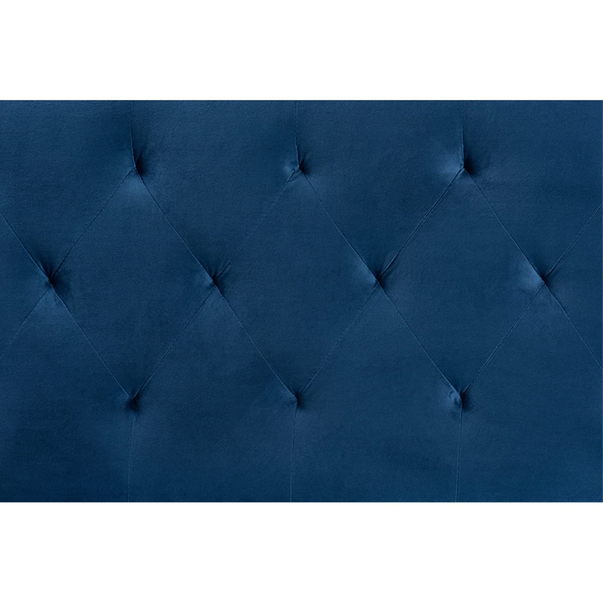 Baxton Studio Felix Modern and Contemporary Navy Blue Velvet Fabric Upholstered King Size Headboard