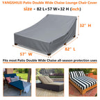Patio Furniture Covers For Double Chaise Lounge,100% Waterproof Lounge Chair Covers For Outside Patio Lounge Chair,Outdoor Couch