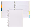 Talia Discbound Notebooks, Planner, Customizable, (White, Midsize (7.5In X 9.75In))