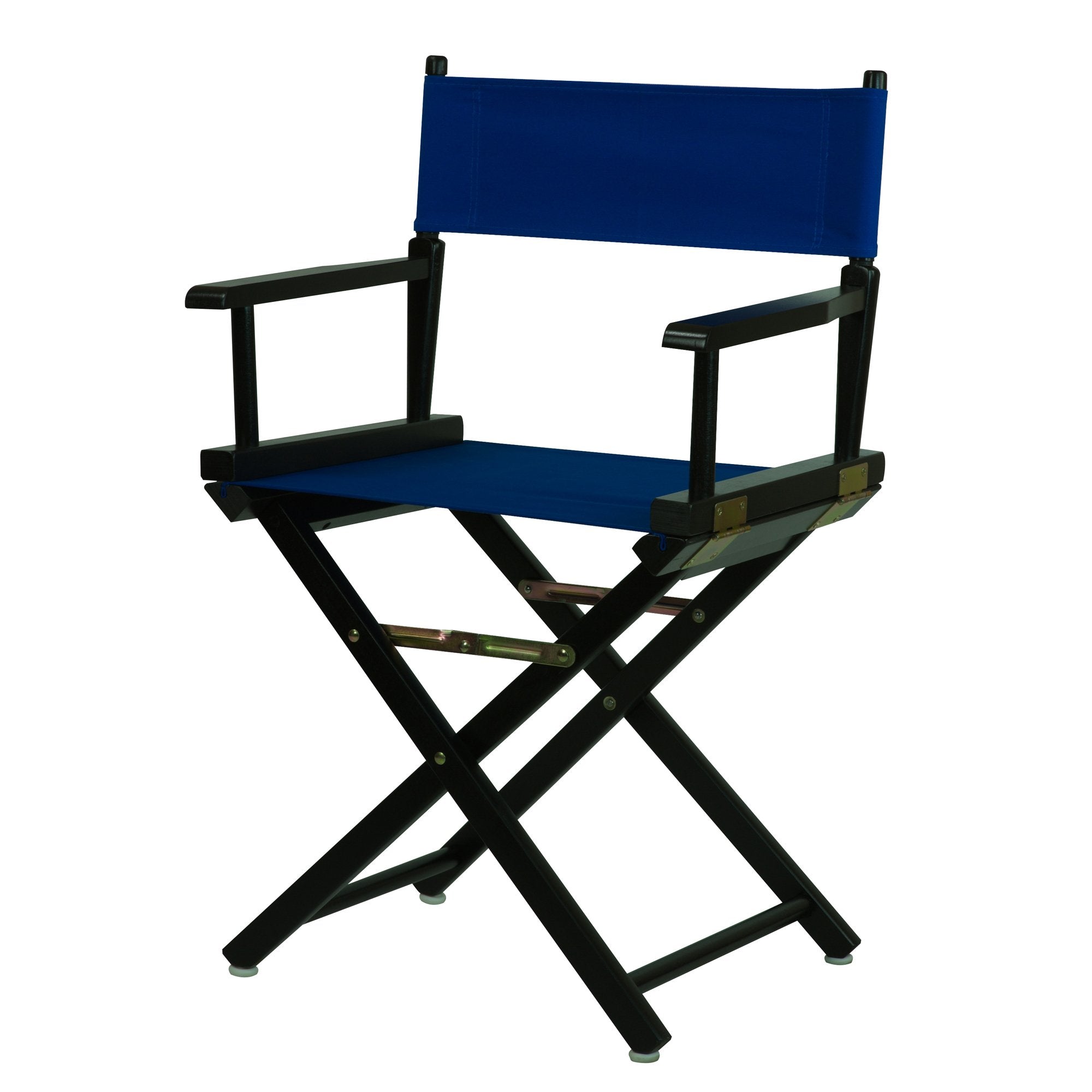 Casual Home Directors Chair ,Black Frame/Royal Blue Canvas,18 - Classic Height