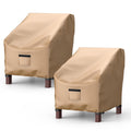 Brosyda Patio Chair Covers For Outdoor Furniture Waterproof 2 Pack, Lawn Chair Covers Heavy Duty Patio Furniture Covers, Large C