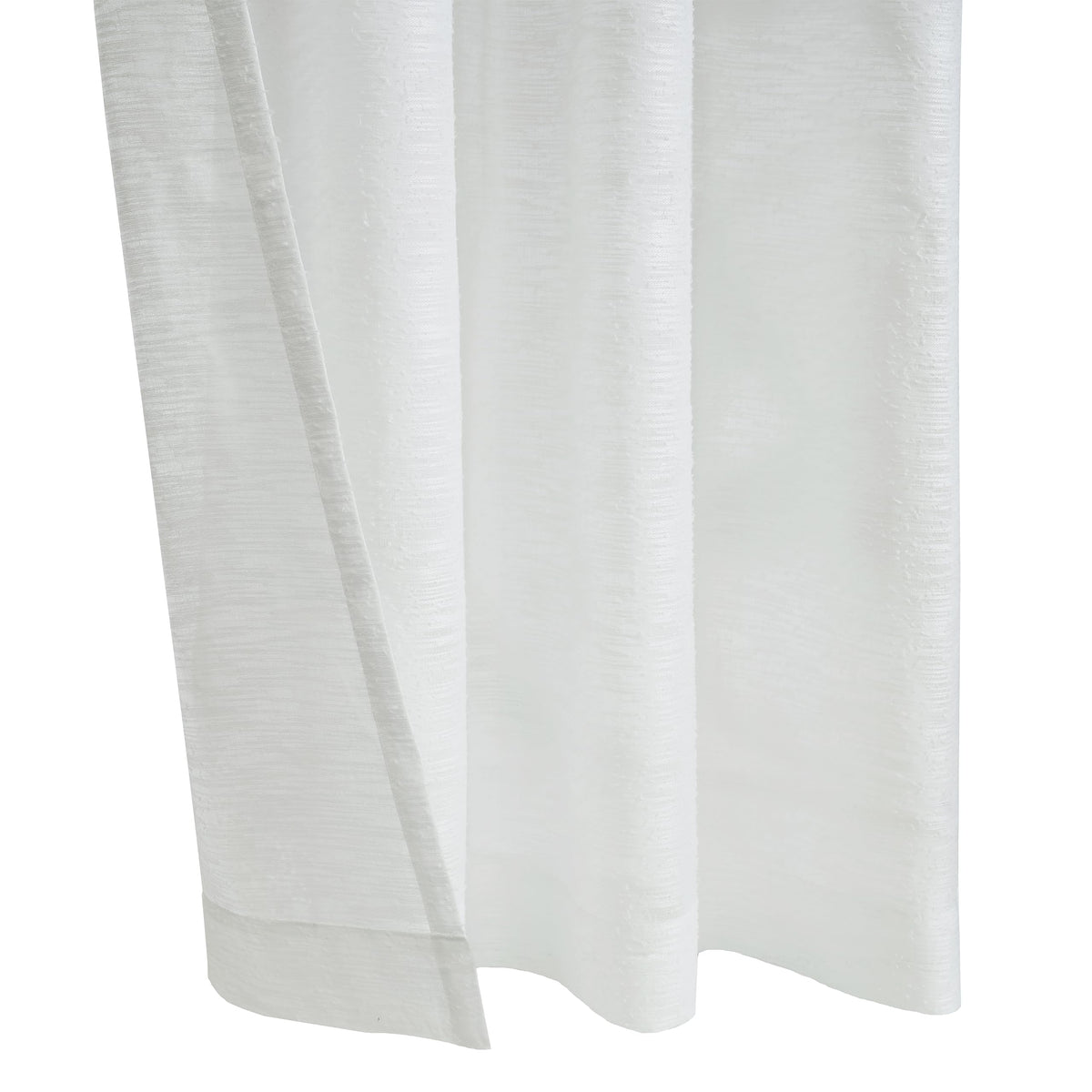 Richmark International Boucle Sheer Grommet Curtain Panel 52 X 108 In White