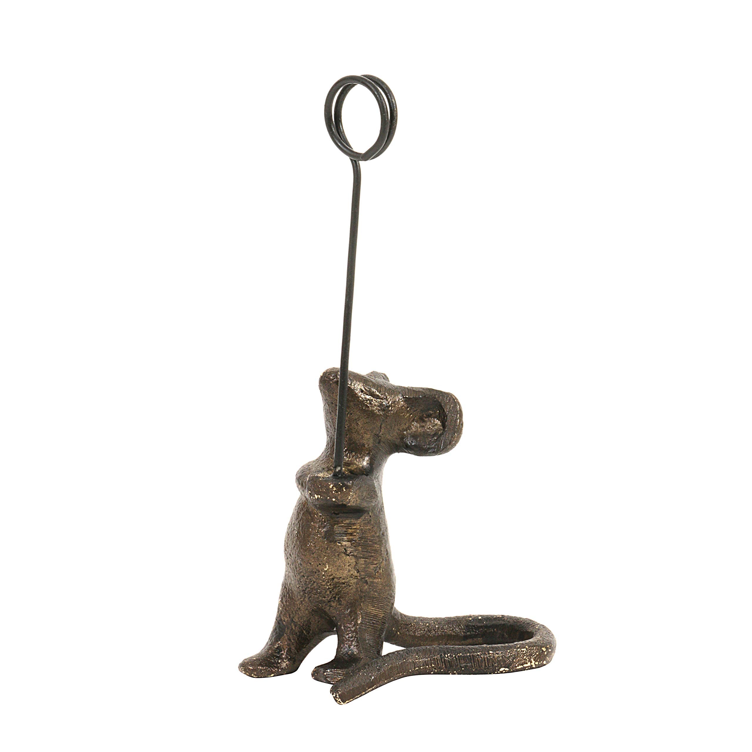 Creative Co-Op Da6227-1 Cast Iron Mouse Card Holders With Distressed Finishes , Brown