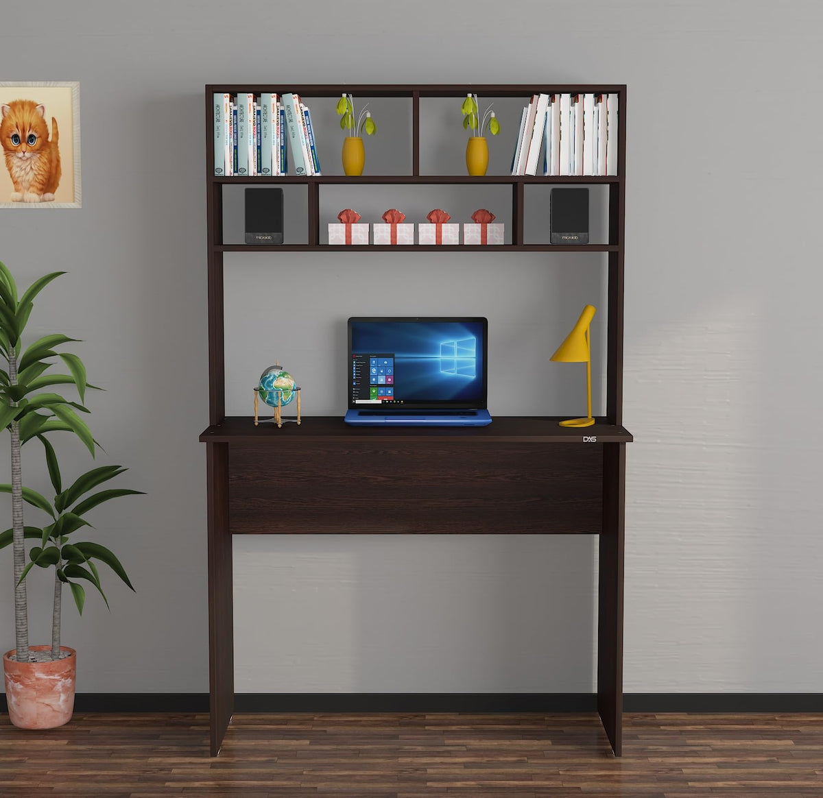 Das Carren Engineered Wood Table, Computer, Laptop, Office Desk Study & Computer Table And Office Desk (Colur Flowery Wenge Fini