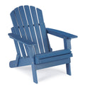 Oversized Wooden Folding Adirondack Chair With Pre-Assembled Backrest And Seat Board, Lounge Chair For Outdoor Patio Garden Lawn Backyard Firepit Deck Pool Beach