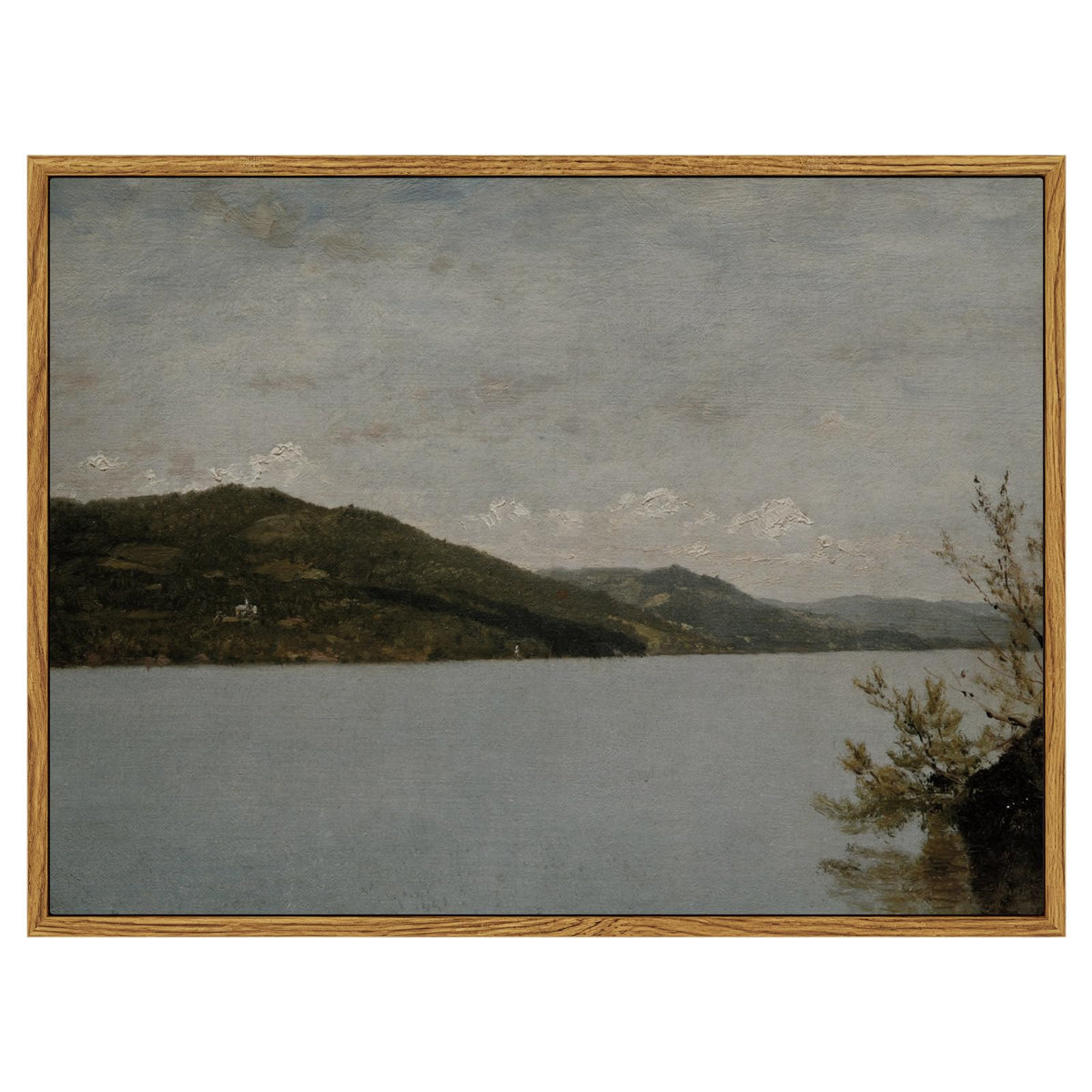 InSimSea Framed Canvas Wall Art Vintage Decor, Classical Landscape Paintings Artwork, Vintage Nature Decor, Retro Wall Decoratio