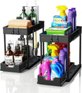 Zollyss Under Sink Storage Organizer | 2Tier PullOut Storage Rack | 35.5Cm X 21Cm | Bathroom Organizer | Expandable Rack With 