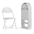Flash Furniture Hercules Series Plastic Folding Chairs with Carrying Handle, Lightweight Commercial Event Seats 650-lb. Static W