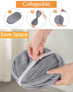 Durable Collapsible Laundry Baskets, Foldable Laundry Hamper With Side Pocket, Tear-Resistant Clothes Hampers For Bathroom, Laun