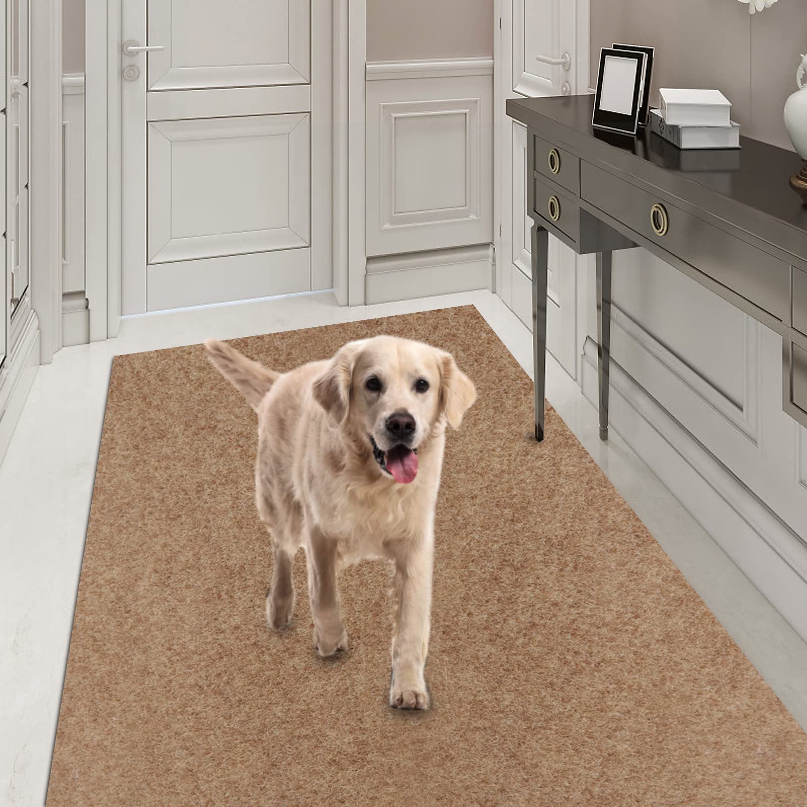 Runner Rug 4FT x 51FT, AYOHA 2'-82' Utility Carpet Runner for Entryway Hallway Aisles Balcony Garages, Area Rugs with Non-Slip R