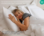 Threadmill Bed Pillows Queen Size Set Of 2 | Soft Down Alternative Cooling Bed Pillow For Sleeping | Soft Pillows For Bed | 20X3