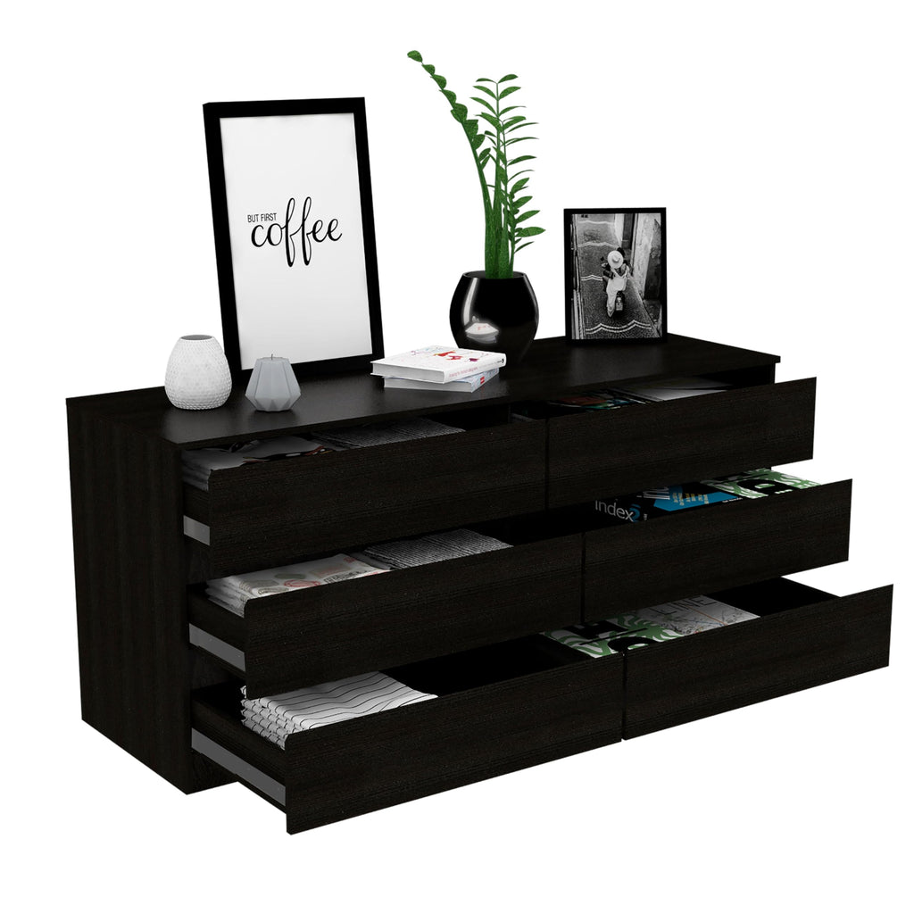 COCORA Modern 6 Drawer Double Dresser