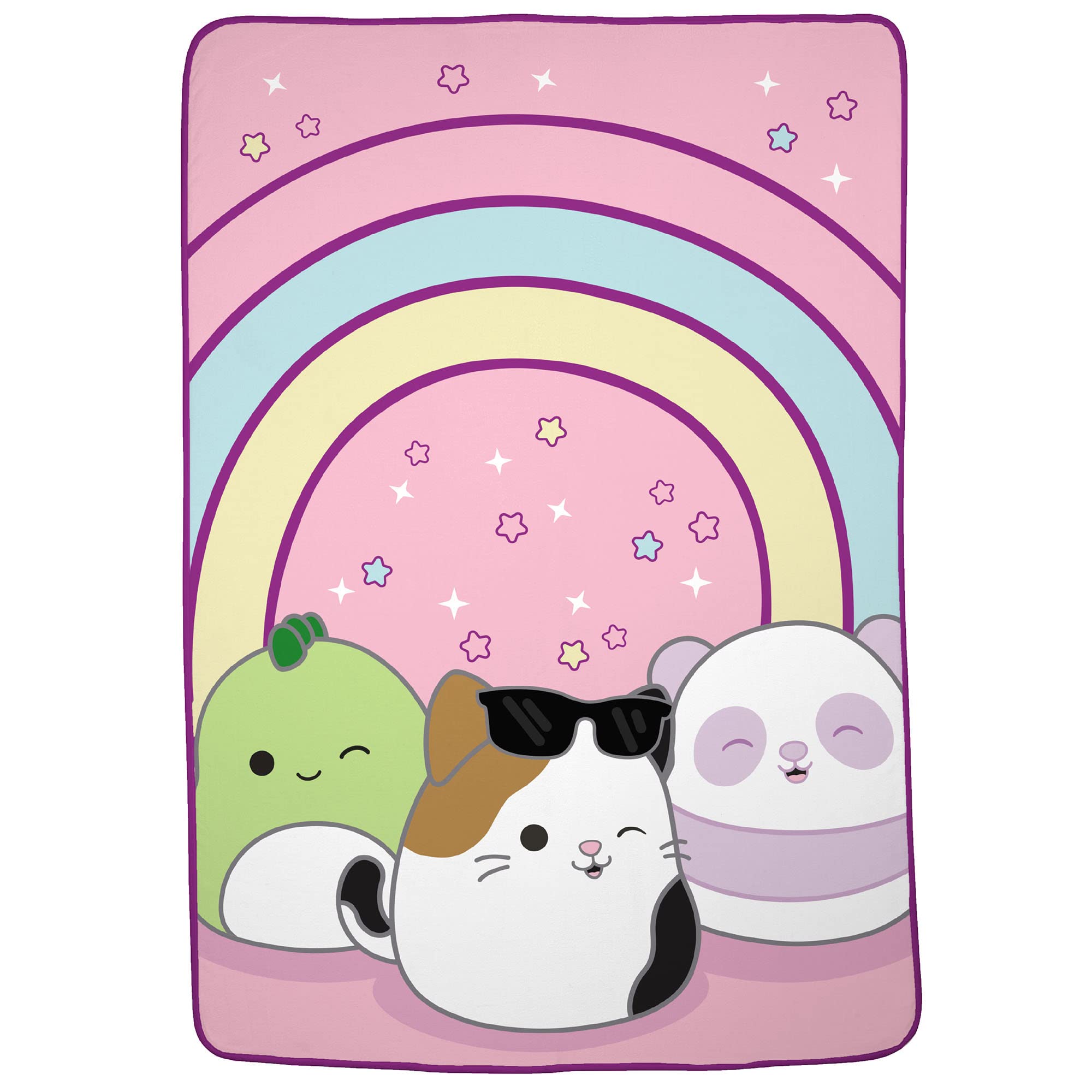 Franco Squishmallows Bedding Super Soft Plush Throw Blanket, 62 in x 90 in, Twin