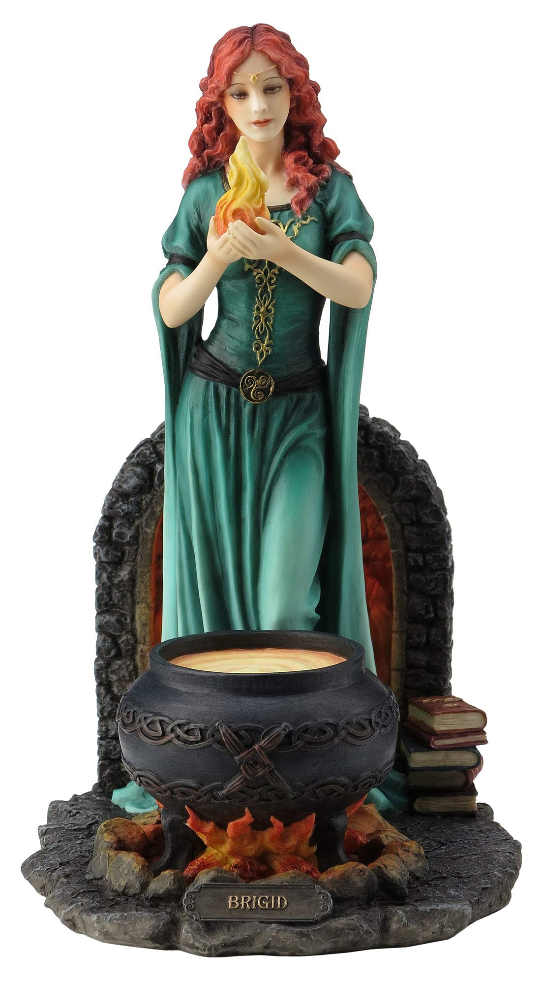 Veronese Design Brigid The Goddess of Hearth and Home Holding The Sacred Flame