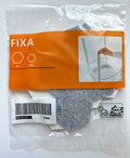 Ikea Fixa Stickon Floor Protectors (Grey, Medium)  Set Of 20, Polyester
