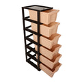 Cutting Edge 6 Layer, Modular Storage Drawer Set, Brown & Beige