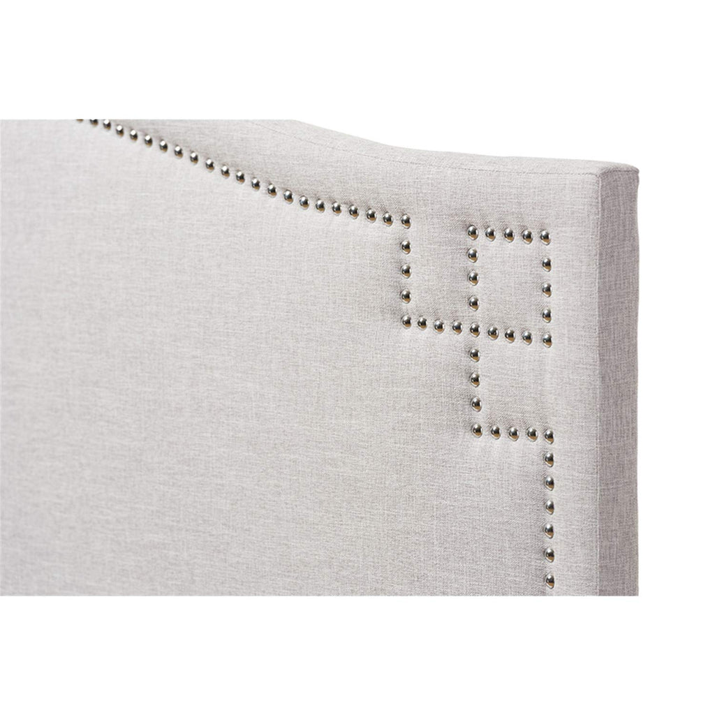 Baxton Studio Aubrey Modern and Contemporary Dark Grey Fabric Upholstered Twin Size Headboard