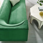 Modway Eminence Upholstered Velvet Sofa With Emerald Finish Eei-5016-Eme