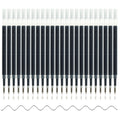 U-Right 24 Pcs Retractable Black Gel Ink Refills, 0.5 Mm Point Black Ink