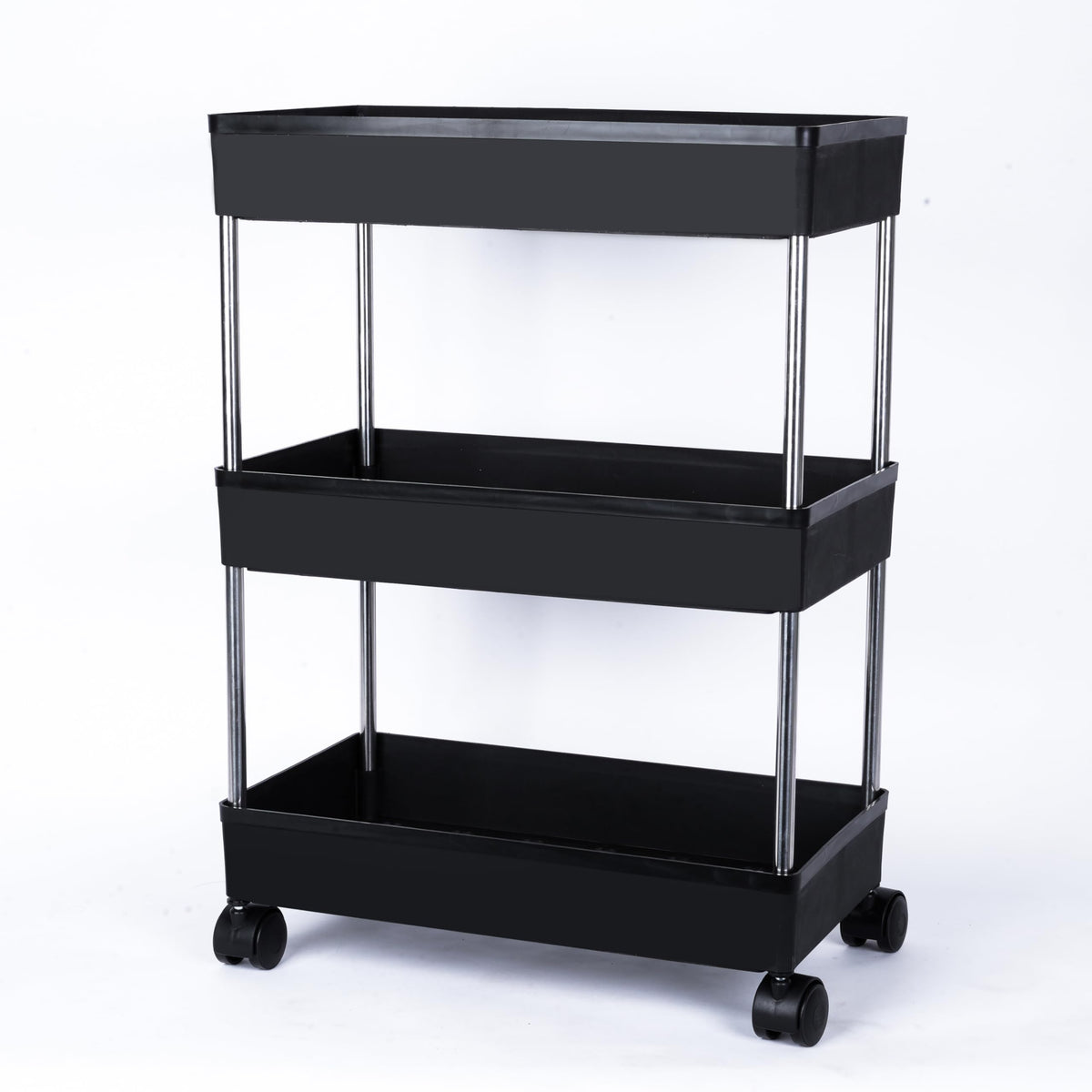 Aexoniz Toys Aexoniz Plastic Kitchen Storage Trolley Rack With Wheels,Slide Out Storage Shelves Space Saving Home Storage Organi