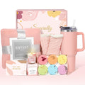 Self Care Gifts For Women, Unique Birthday Gifts For Women, Relaxing Spa Set Get Well Soon Basket Care Package With 300Gsm Blank