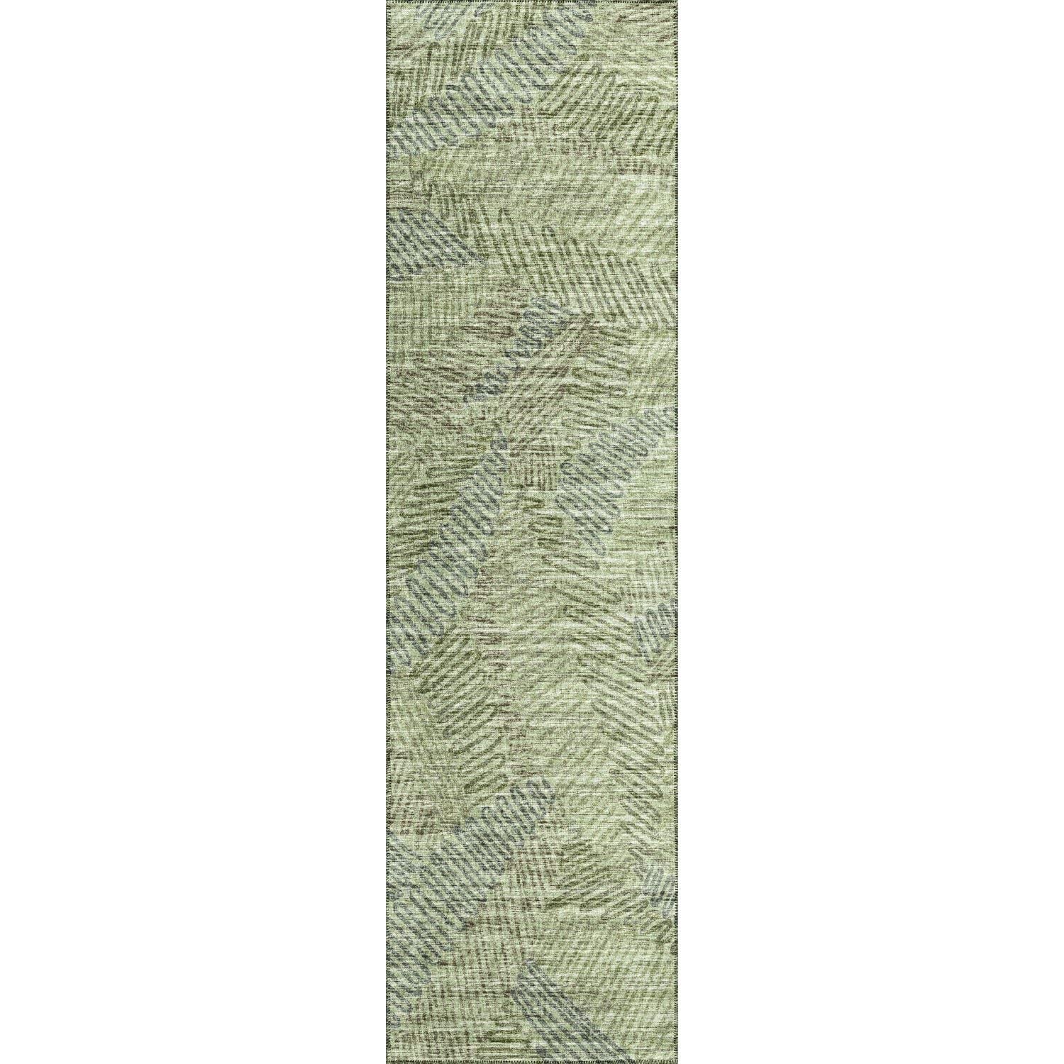 Sedona Sn11 Green Transitional Rug Runner 2' 3" X 7 ' 6"