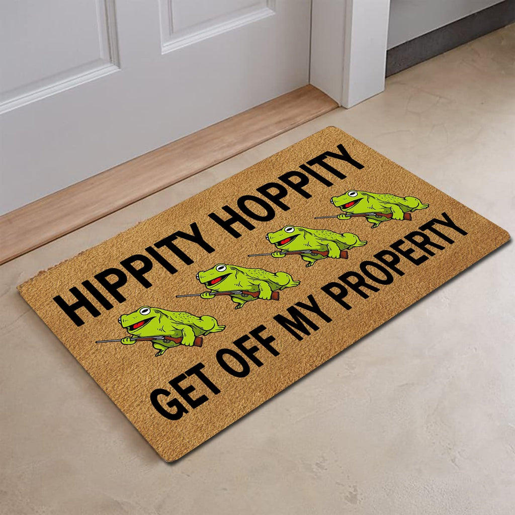 Funxilin Welcome Door Mats For Home Decor (23.6 X 15.7 Inch) Funny Mats With Anti-Slip Rubber Back Kitchen Rugs Personalized Doo