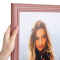 ArtToFrames WOM0066-56673-YPNK-24x36 Barnwood Wood Picture Frame, 24 x 36, Pink
