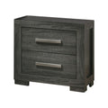 Best Quality Furniture Nightstand, Weathered Gray