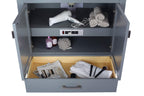 Laviva Wilson 36 - Grey Cabinet White Quartz Countertop