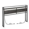 HOOBRO Headboard Queen Size, Headboard with 2 Outlets and 4 USB Ports, Adjustable Height, Storage Rack, Sturdy and Stable, Easy 