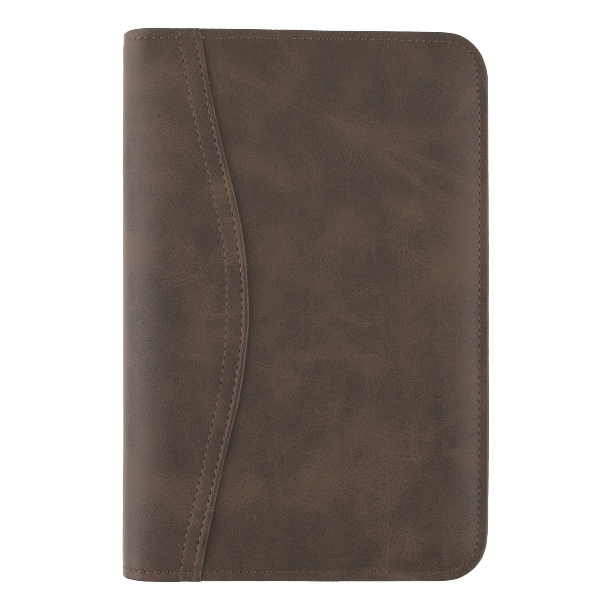 At-A-Glance Simulated Leather Undated Starter Set, D43074 Day-Timer, Portable Size, Distressed Brown (033-0140-04)