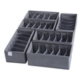Coorganisers 6 Packs Dresser Organizers,36 Cells Drawer Organizers for Clothing,Baby Organizers and Storage Drawers,Woven-Fabric