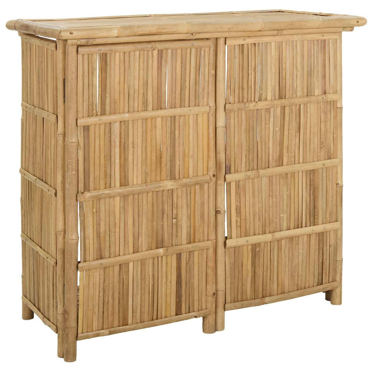 vidaXL Outdoor Bar Table Natural 45.28 x 21.65 x 41.34 in Bamboo